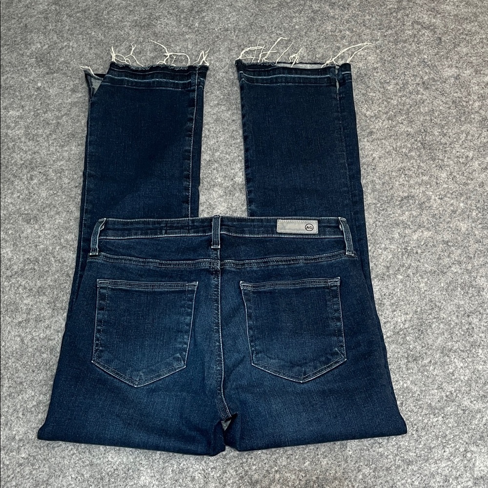 Adriano Goldschmied Dark Blue Jeans Women's The Jodi Crop - Picture 2 of 9